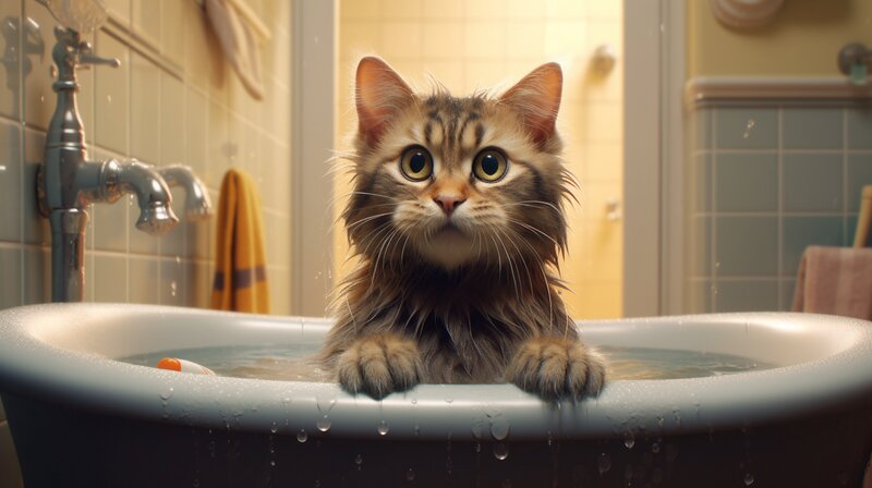 Baño para gatos